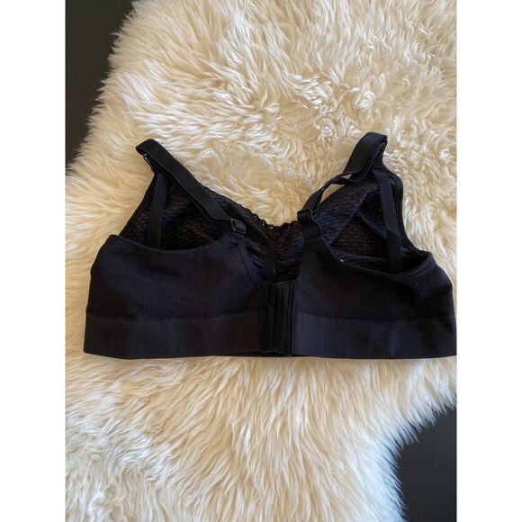 Anita Seamless Stretch Nursing Maternity Bra Size Small Black Dot 5097 - Picture 2 of 4